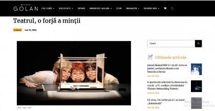 Teatrul, o forjă a minții - de Irina Ionescu Homoriceanu