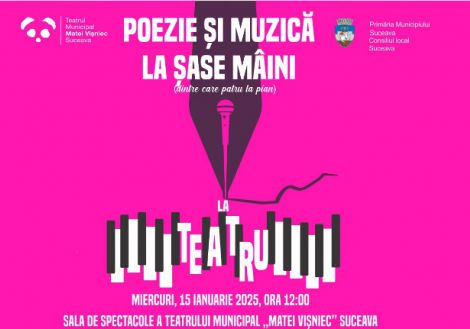 Poezie și muzică la șase mâini (dintre care patru la pian) - Eveniment dedicat Zilei Culturii Naționale