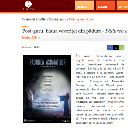 Post-guru: blana veveriței din pădure - Pădurea asumaților (Marius Dobrin - LiterNet.ro)